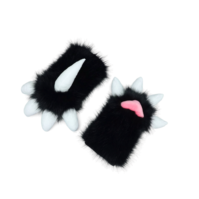 Frostfang Furry Beast Claw Cosplay Gloves thumbnail 1