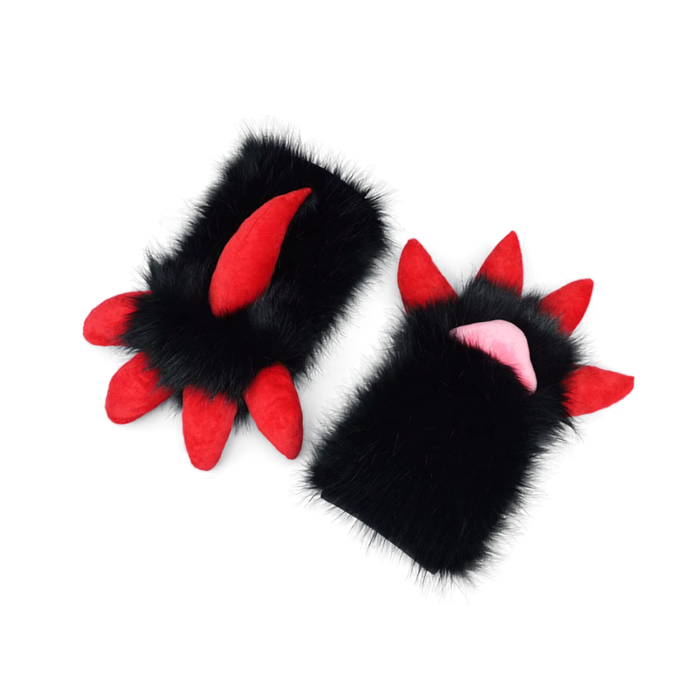 Frostfang Furry Beast Claw Cosplay Gloves thumbnail 3
