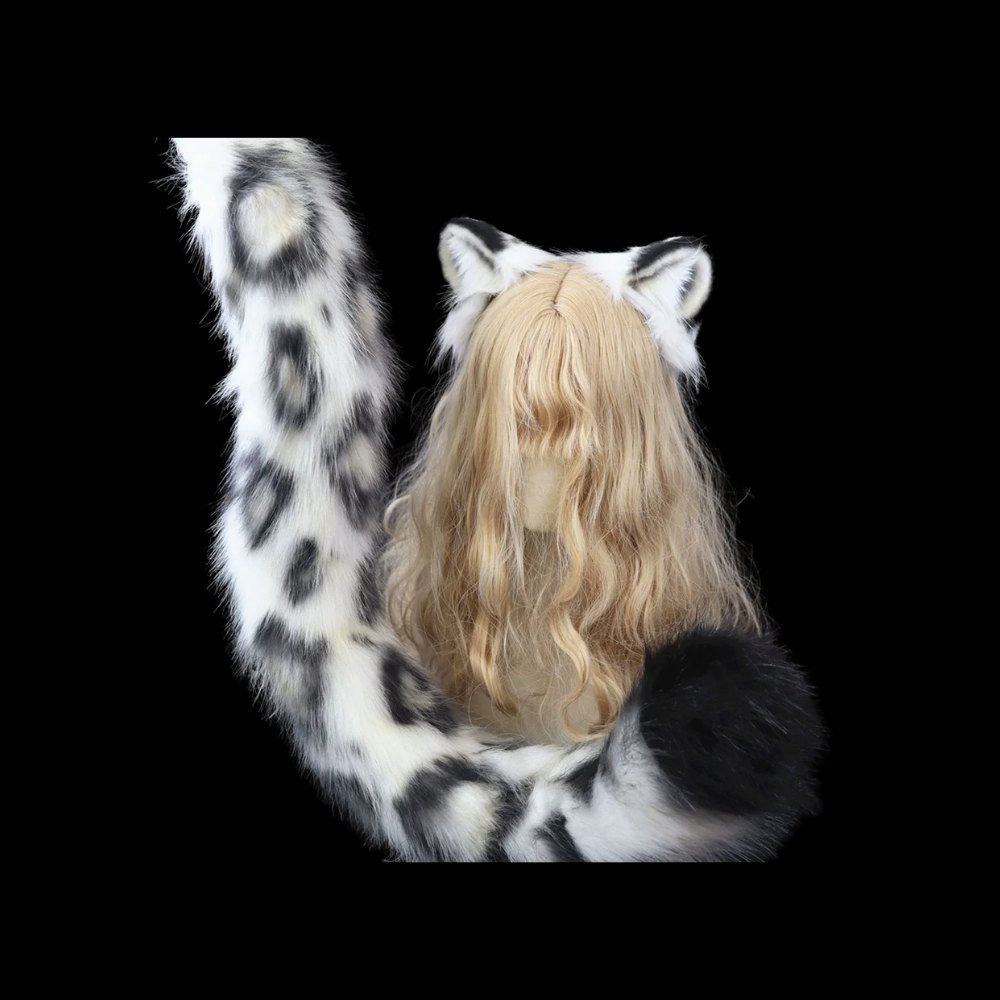 Frostveil Snow Leopard Kemono Ears & Tail Set thumbnail 1
