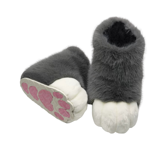 Furry Animal Paw Shoes thumbnail 4