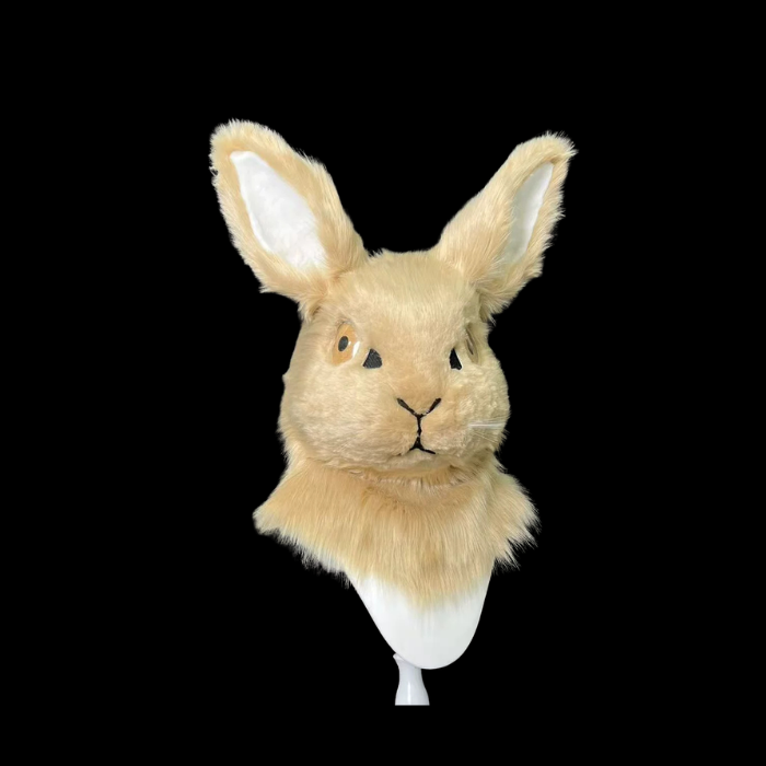 Golden Rabbit Fursuit Head