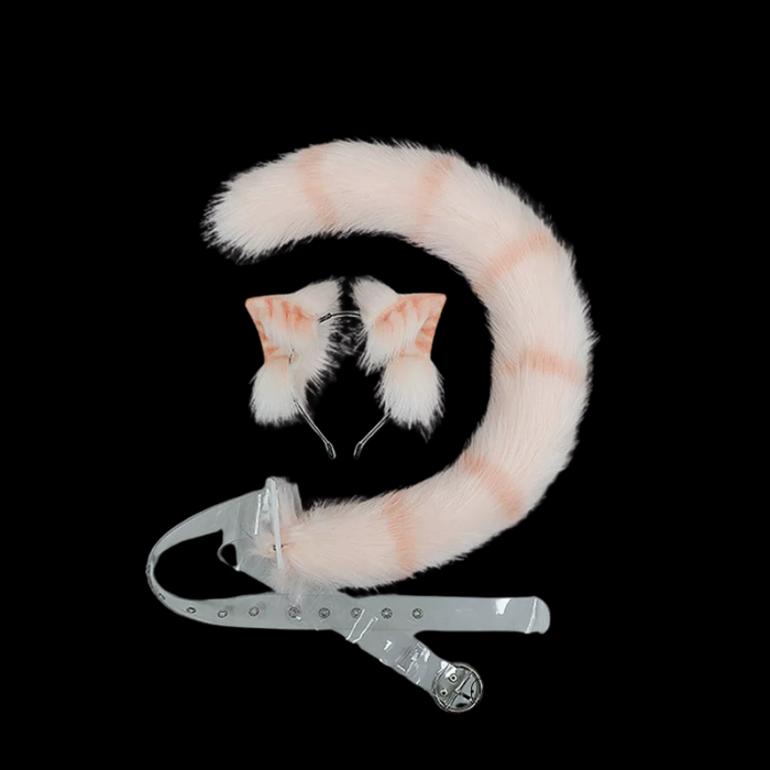 Golden Tabby Cat Ears & Plush Tail Set thumbnail 4