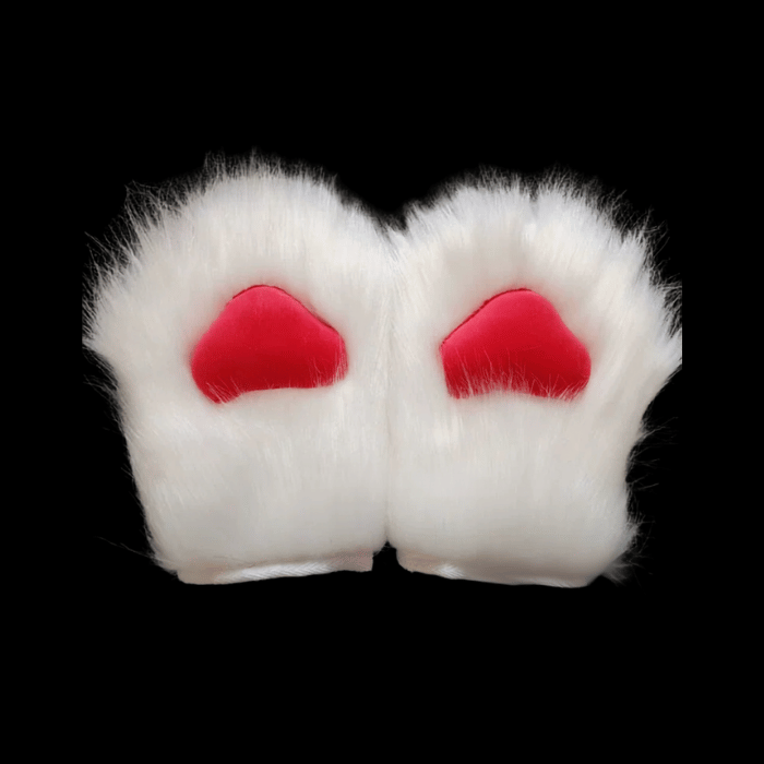 Half-Finger Plush Paw Gloves thumbnail 12