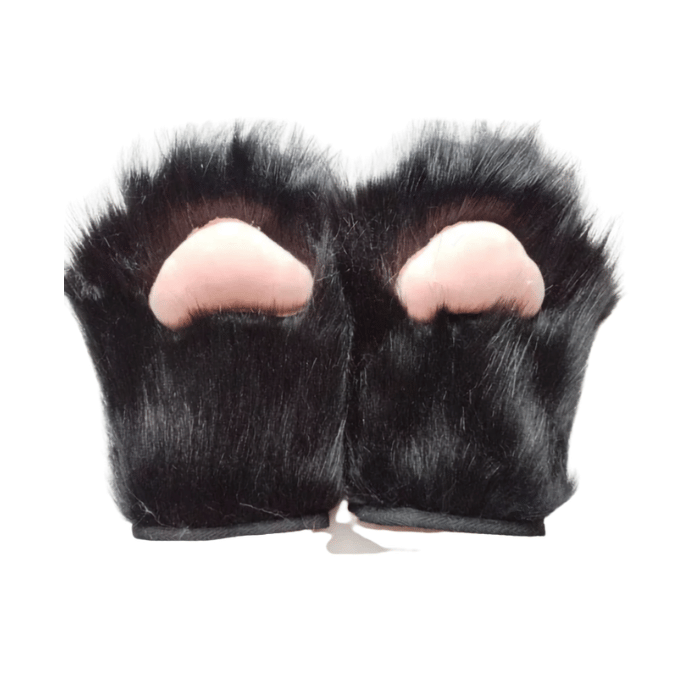 Half-Finger Plush Paw Gloves thumbnail 14