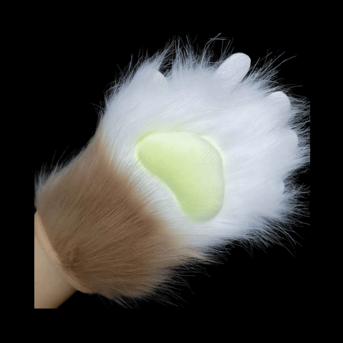 Half-Finger Plush Paw Gloves thumbnail 3