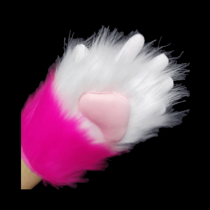 Half-Finger Plush Paw Gloves thumbnail 4
