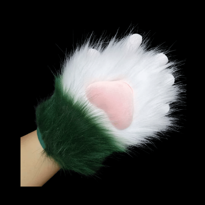 Half-Finger Plush Paw Gloves thumbnail 5