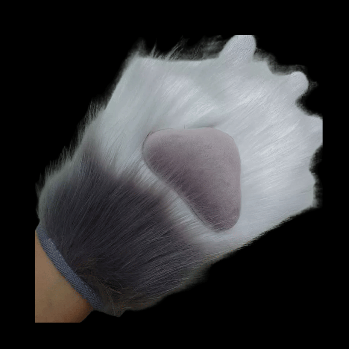 Half-Finger Plush Paw Gloves thumbnail 6
