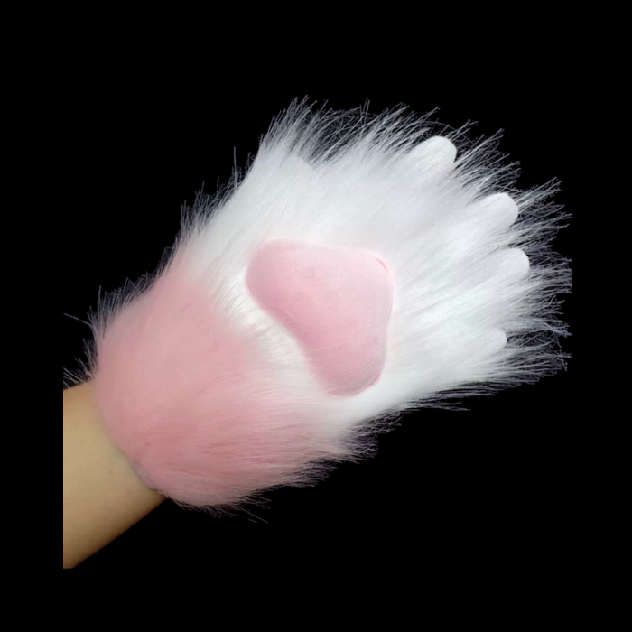 Half-Finger Plush Paw Gloves thumbnail 9