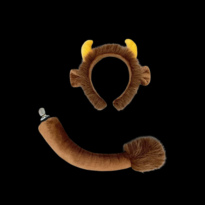 Highland Cow Horn Ear and Tail Cosplay Bundle thumbnail 2