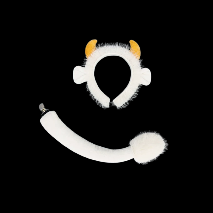 Highland Cow Horn Ear and Tail Cosplay Bundle thumbnail 3