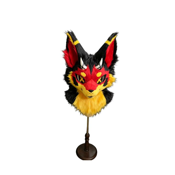 Inferno Fox Kemono Fursuit Head thumbnail 1