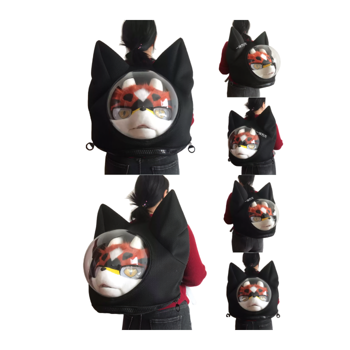 Kemono Cat-Ear Fursuit Head Case Backpack thumbnail 1