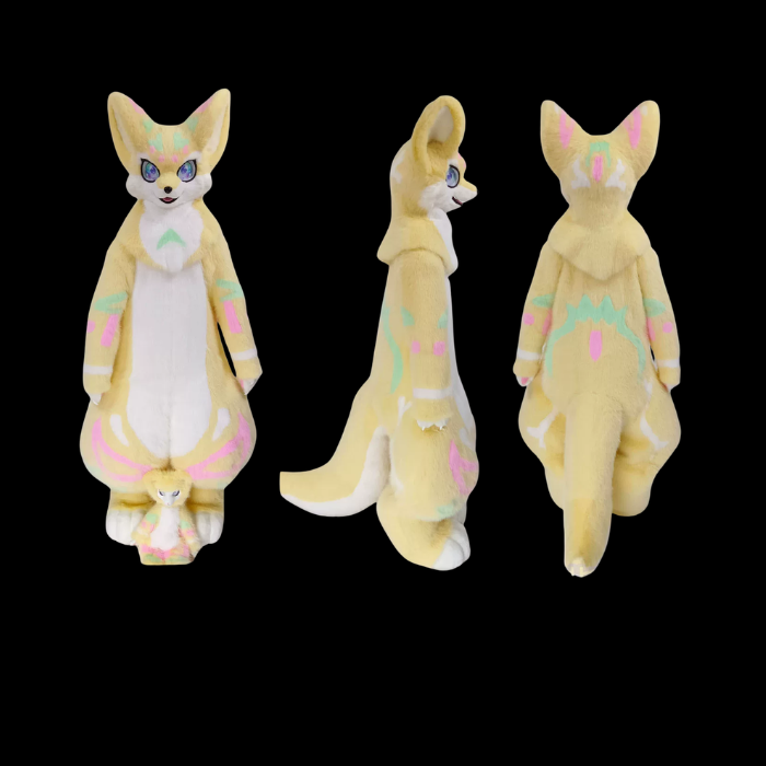 Lemon Cream Kemono Fox Fullsuit thumbnail 1