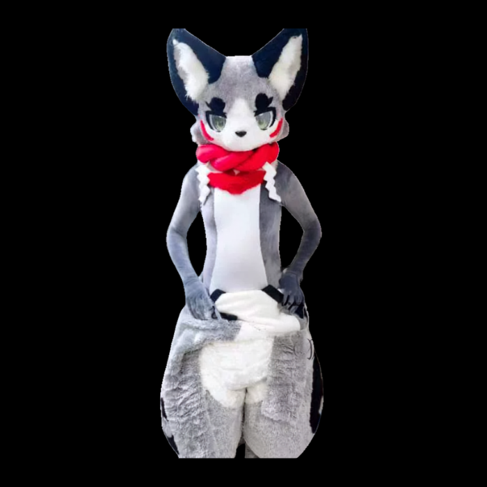 Lunar Jackal Zentai Fursuit Bodysuit thumbnail 1