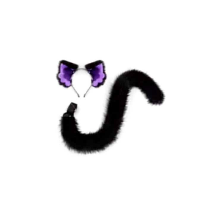 Midnight Neon Cat Ears & Tail Fursuit Accessories thumbnail 2