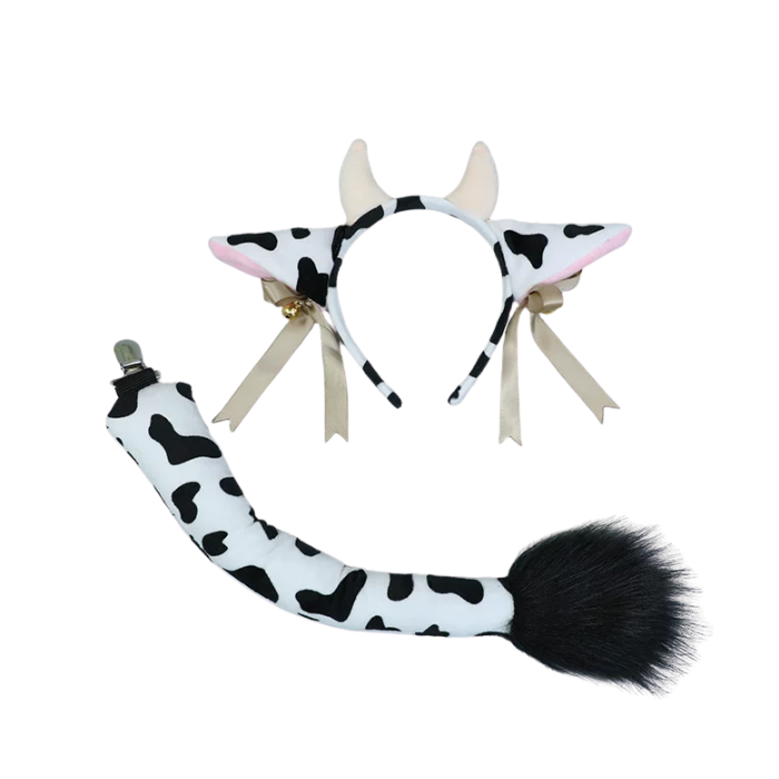 Moo Meadow Cow Ears & Tail Accessory Set