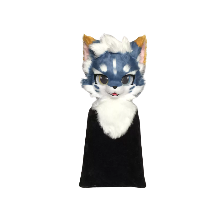 Moonshade Blue Lynx Fursuit Head