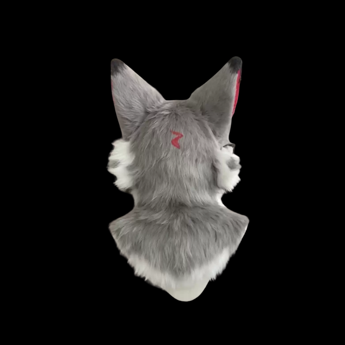 Moonshade Wolf Kemono Fursuit Head With Paws And Claws  thumbnail 3