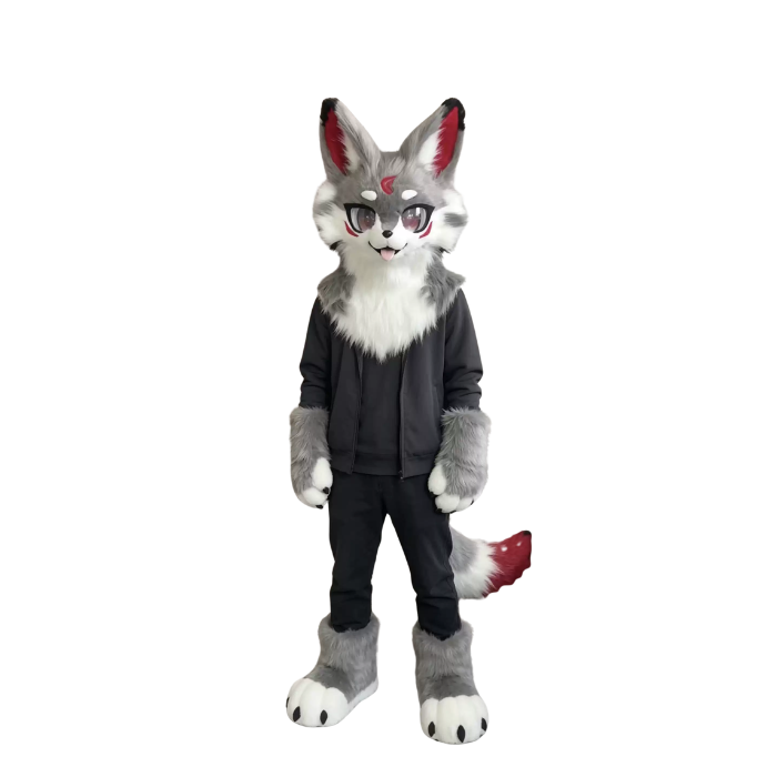 Moonshade Wolf Kemono Fursuit Head With Paws And Claws  thumbnail 4