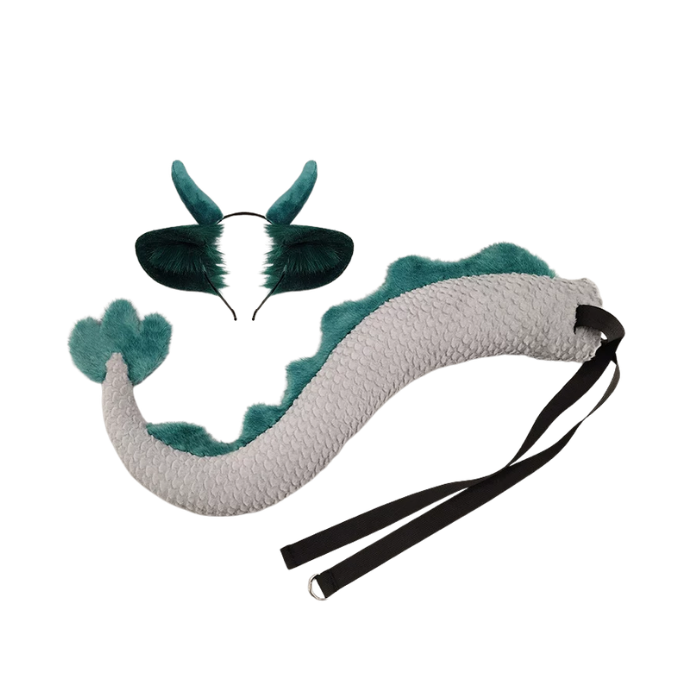 Mystic Dragon Horned Ears & Tail Cosplay Bundle thumbnail 1