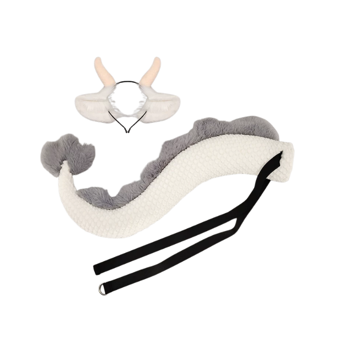 Mystic Dragon Horned Ears & Tail Cosplay Bundle thumbnail 2