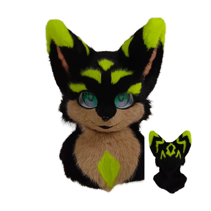 Neon Thorn Fox Fursuit Head