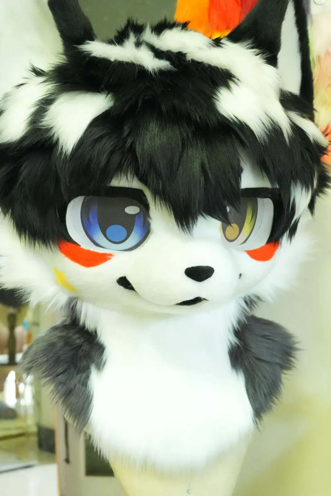 Panda Blush Toony Fursuit Head thumbnail 2