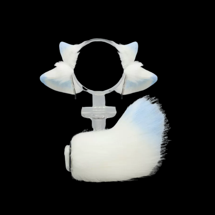 Pastel Fluffy Lamb Ears & Tail Cosplay Bundle thumbnail 1