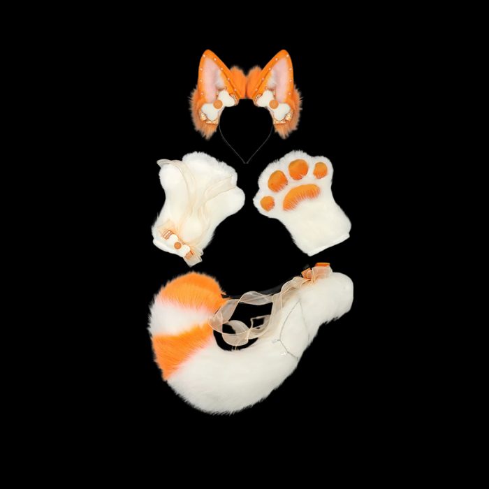 Pastel Fox Ear, Paw & Tail Accessory Set thumbnail 2