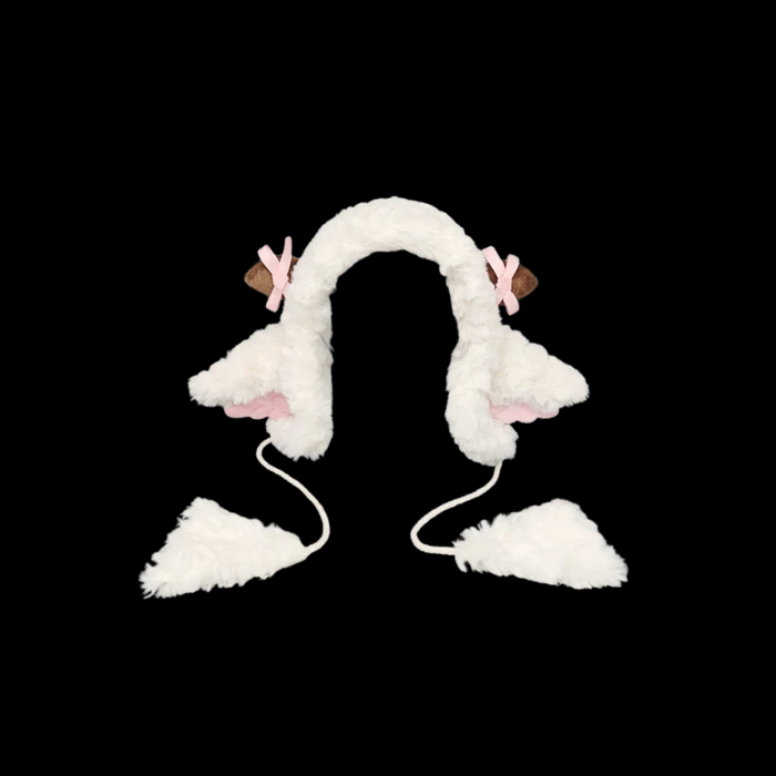 Pastel Lamb Horn Plush Ear Warmer thumbnail 3