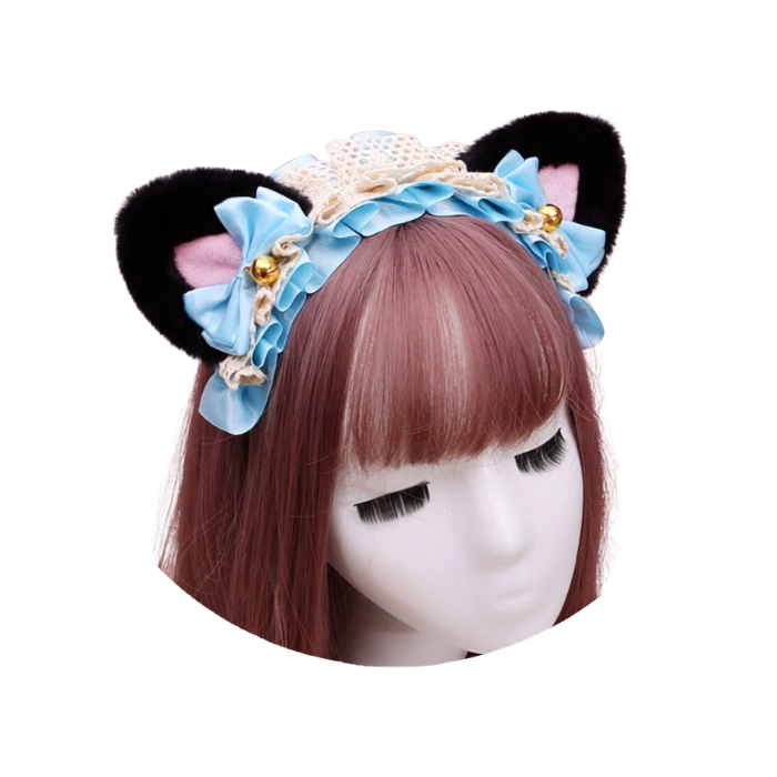 Pastel Ribbon Nekomimi Cat Ear Headband thumbnail 2