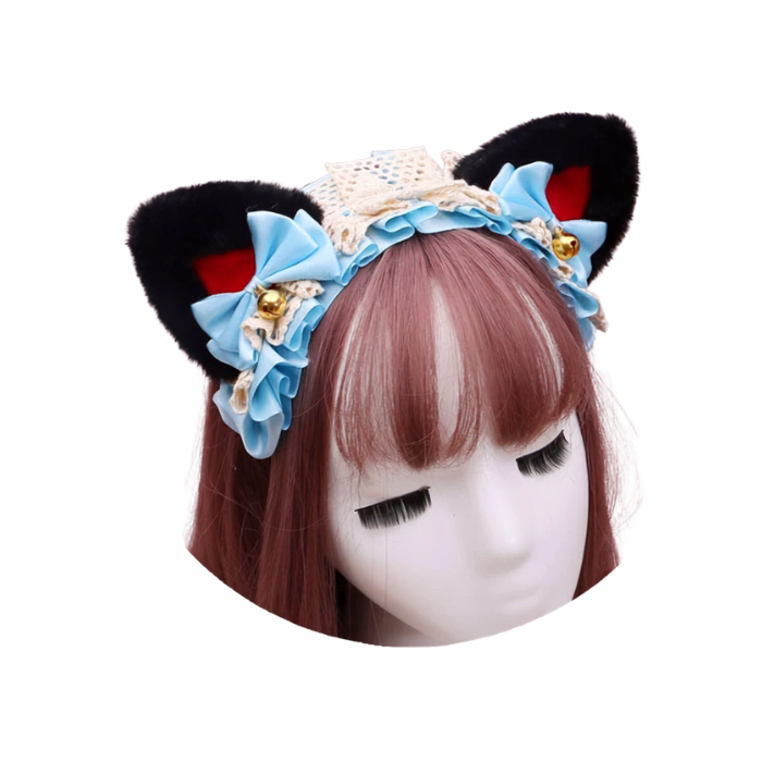 Pastel Ribbon Nekomimi Cat Ear Headband thumbnail 6
