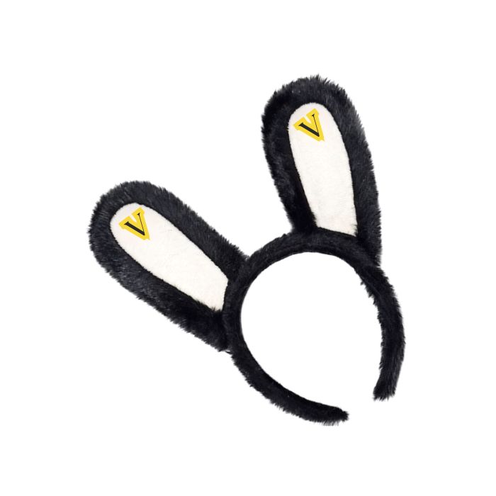 Patchwork Plush Bunny Ear Cosplay Headband thumbnail 2