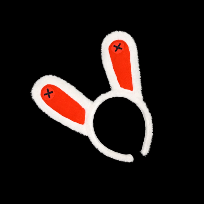 Patchwork Plush Bunny Ear Cosplay Headband thumbnail 5