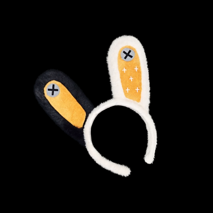 Patchwork Plush Bunny Ear Headband thumbnail 6