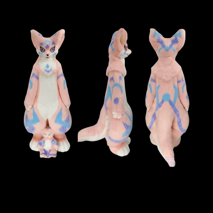 Peach Sky Kemono Fox Fullsuit thumbnail 1