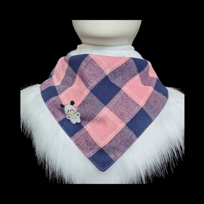 Pink Gingham Fursuit Bandana thumbnail 10