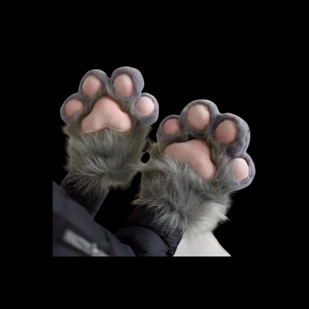 Pink Neko Plush Fursuit Head thumbnail 1