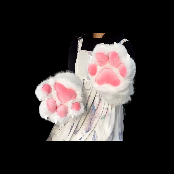 Pink & White Mochi Paws