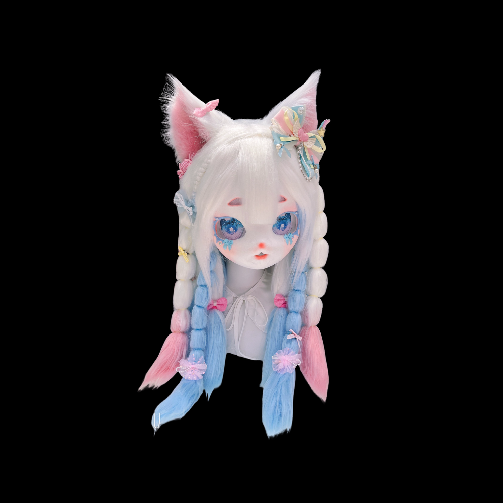 Powder Blue Dream Kitten Kemono Head
