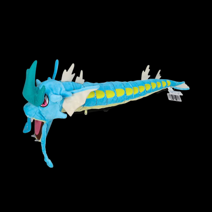 Premium Handcrafted Azure Sea Serpent Plush Character Backpack