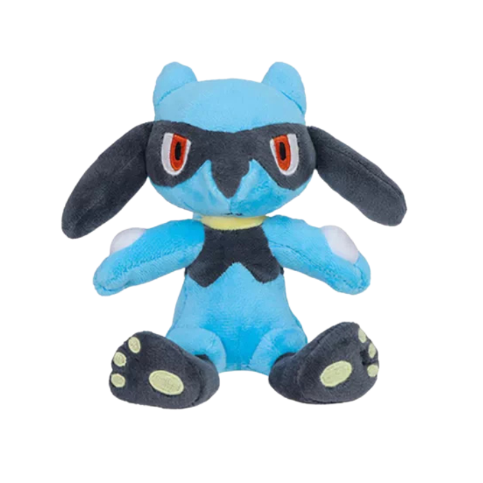 Premium Handcrafted Azure Shadow Wolf Plush Companion