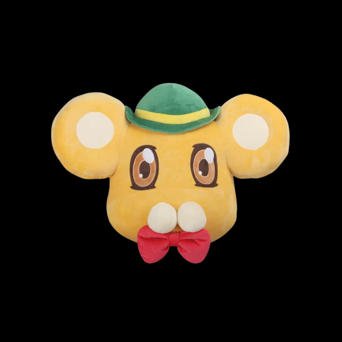 Premium Handcrafted Classic Mouse Face Plush Cushion