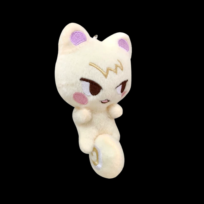 Premium Handcrafted Cream Lucky Cat Plush Companion thumbnail 1