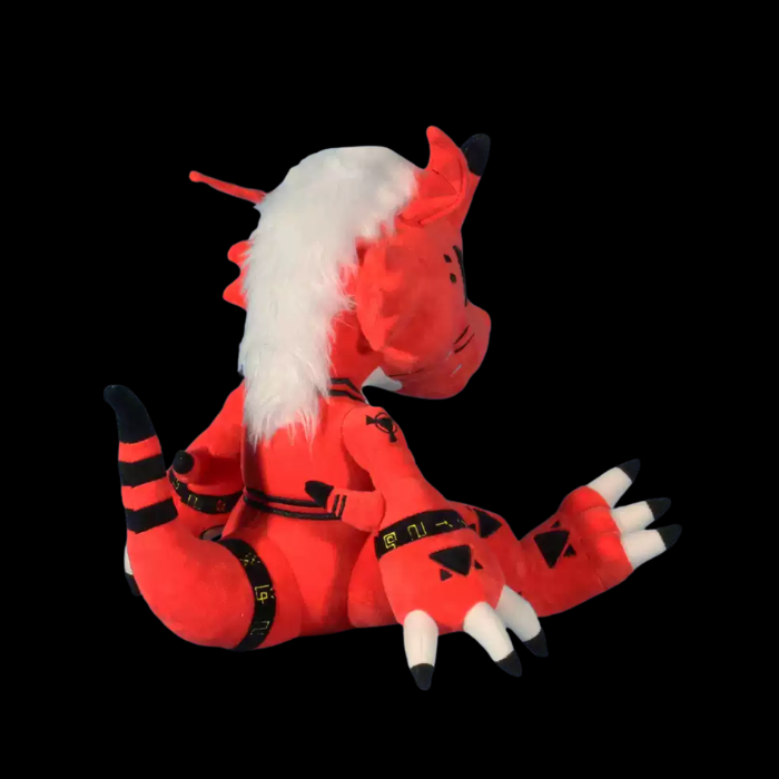 Premium Handcrafted Crimson Dragon Plush Companion thumbnail 2