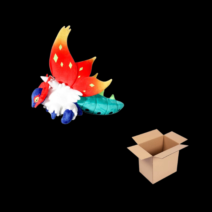 Premium Handcrafted Crimson Ember Moth Plush Companion thumbnail 4