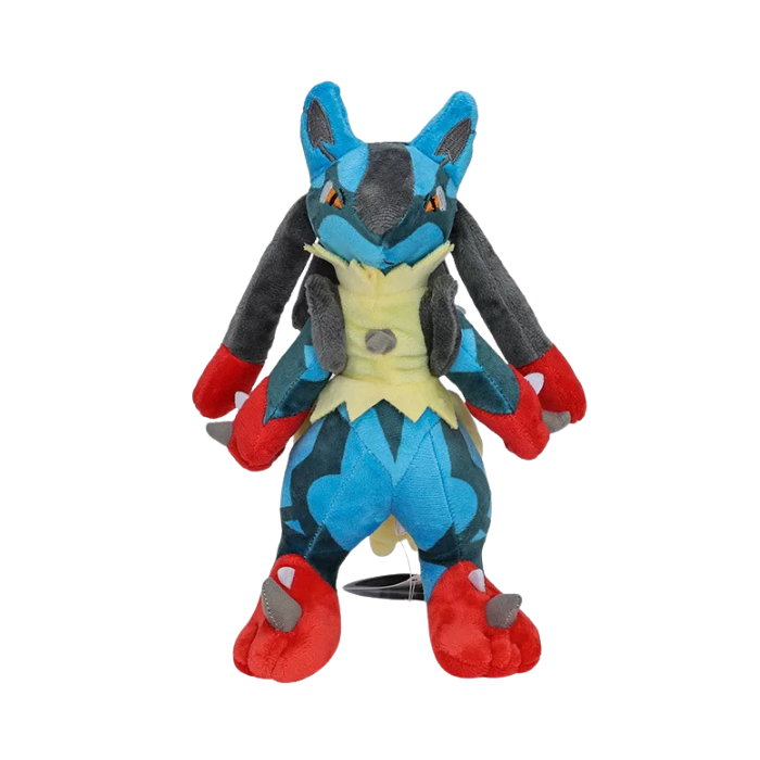 Premium Handcrafted Crimson Guardian Wolf Plush