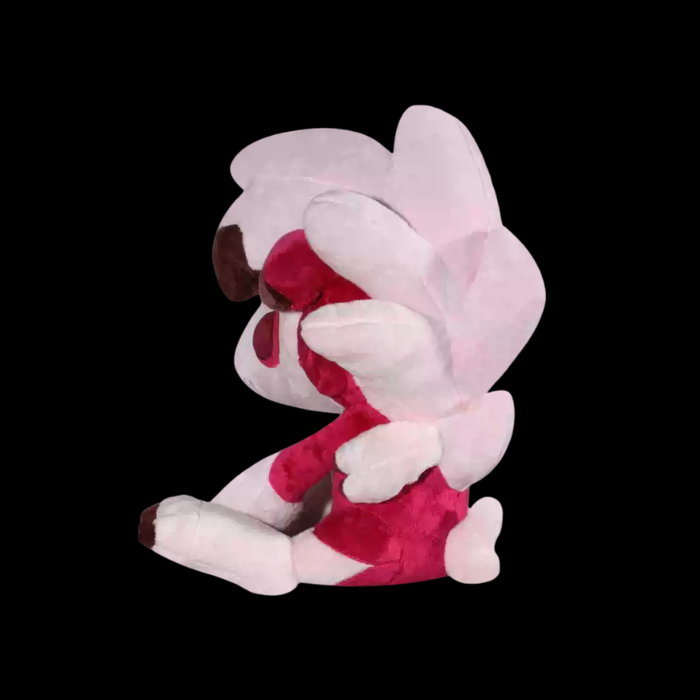 Premium Handcrafted Crimson Moon Wolf Plush thumbnail 2