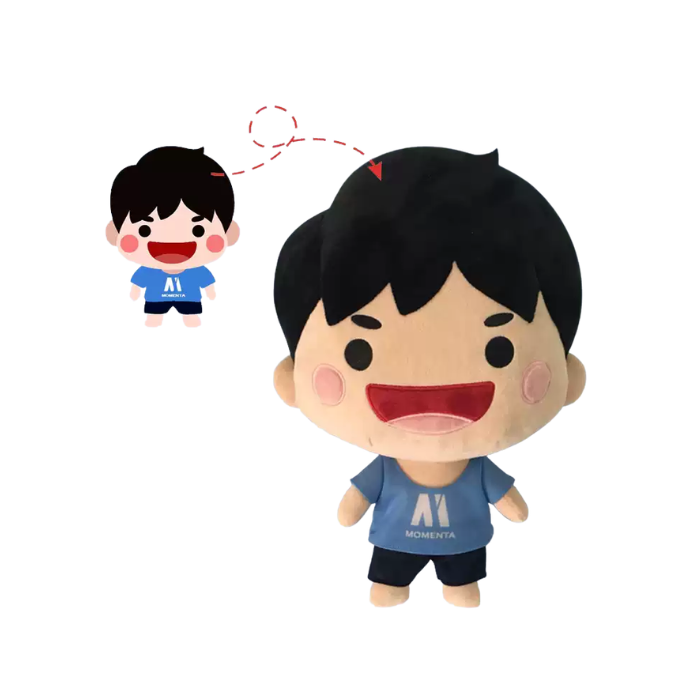Premium Handcrafted Custom Chibi Mascot Plush Doll